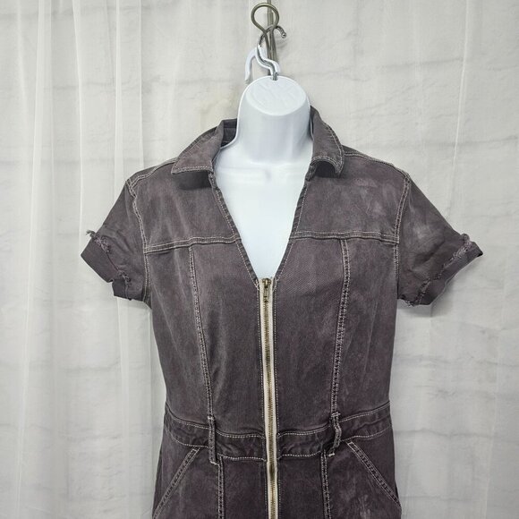 Universal Thread Lavender Jumpsuit Distressed Grunge Punk 6 - Picture 2 of 13